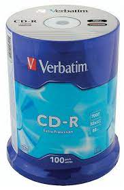 CD-R Verbatim 700\52 100шт туба 43411