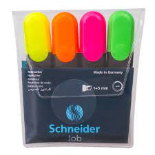 Набор текстовыделителей 4цв Schneider 1500