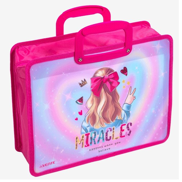 Папка с ручками школьная А4 расширение 10см DeVente Miracles 8054336 