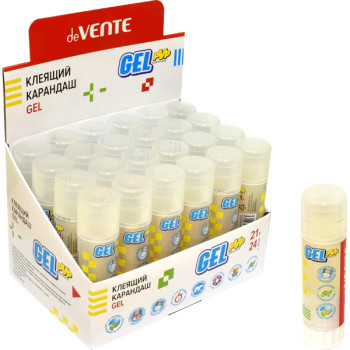 Клей карандаш 21г deVente PVP Gel кристальный 4042054,  1/24