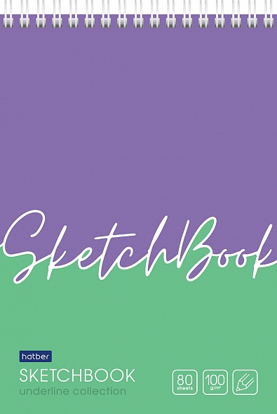 Блокнот для зарисовок Sketchbook А5 80л гребень Хатбер 100г 28279 1/30