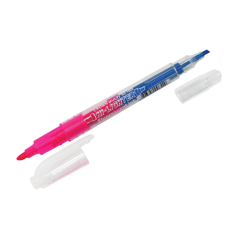 Текстовыделитель двойной Н2-1000 голуб-розов 1/12