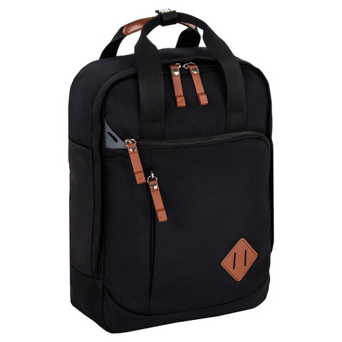 Рюкзак Brauberg 270089 черный эргономич спинка 37*26*13 