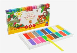 Пластилин 18цв Globus мягкий 1/10