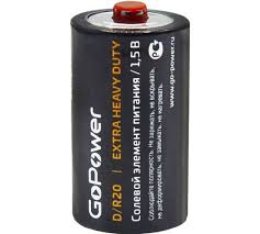 Батарейка большая R20 GoPower 1/4