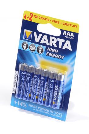 Батарейка пальчик. LR6 Varta high energy alcaline 4906 АА синяя 1\6