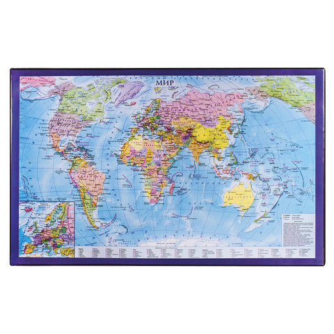 Настольное покрытие "Карта мира" 380х590 мм 236777