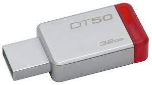 Флэш диск USB 3 Kingston 32GB DT50 металл.