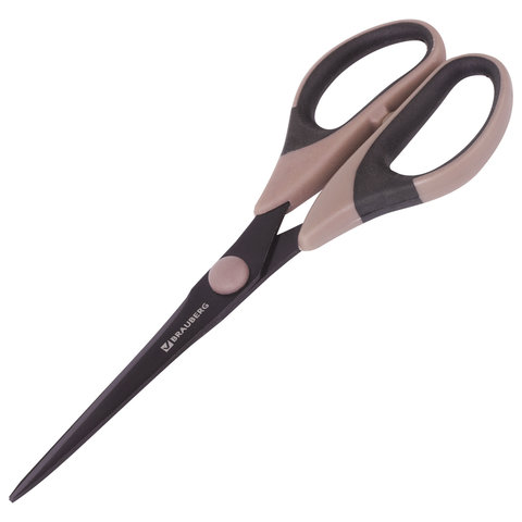 Ножницы Brauberg 165 тефлон рез.встав 2-стор заточ 236787 1/12