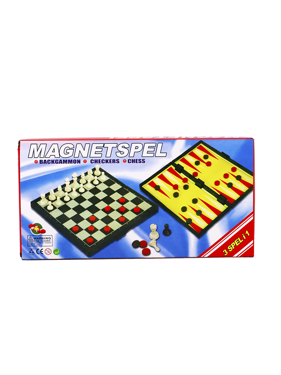 Игра 3 в 1 шахматы, нарды, шашки магнитные  AN02575 поле 240х240