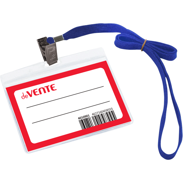 Бейдж на ленте DeVente гориз. 99х66 4010901 1/50