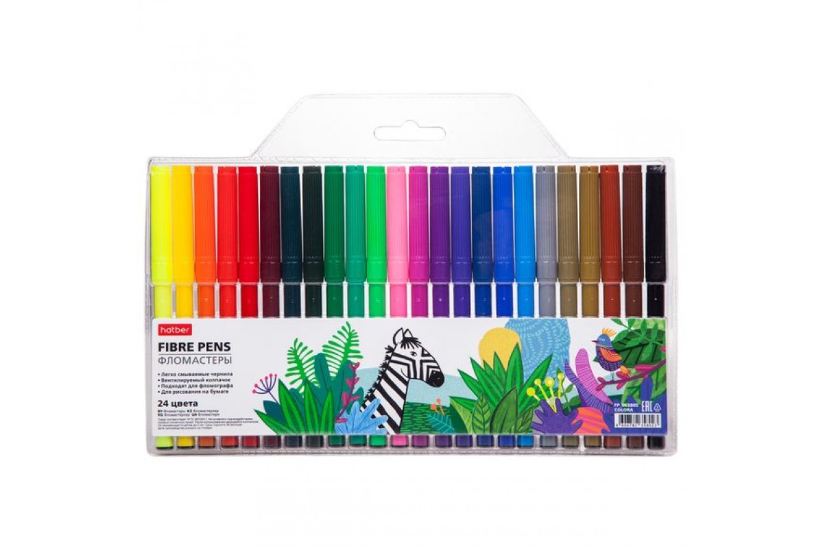 Фломастеры 24цв Hatber Color Tour 069864 1/12