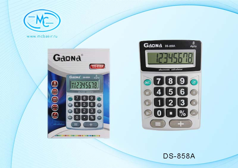 Калькулятор DS-858A 8-разр 14х11см