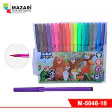 Фломастеры 18цв Mazari 5048-18 5046-18 блистер 1/12