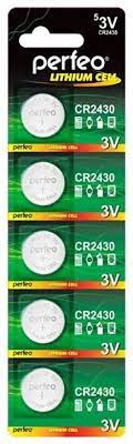 Батарейка CR2430 Perfeo 1/5