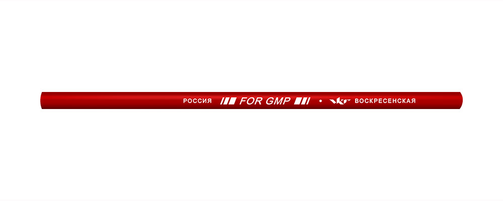 Карандаш для стекла металла пластик красный ВКФ for GMP 1380/1/4