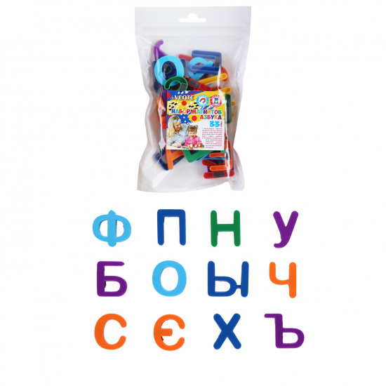 Магнитный алфавит 33шт deVente пластик 1/60