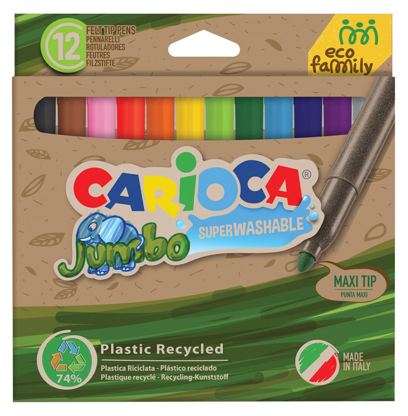 Фломастеры 12цв Carioca JUMBO утолщ. 43101