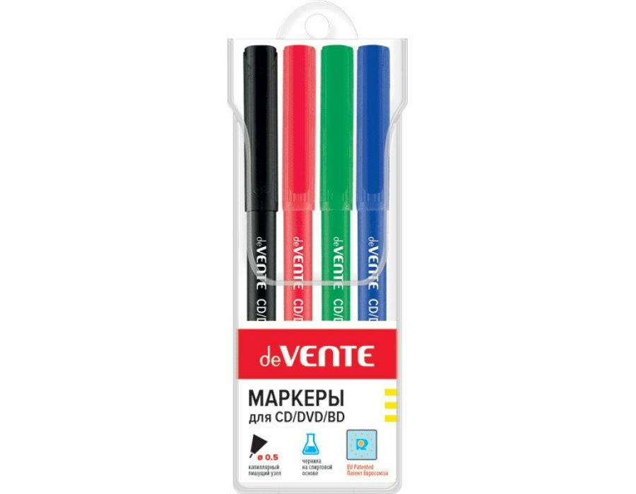 Набор маркеров для CD 4цв Devente 5041801 