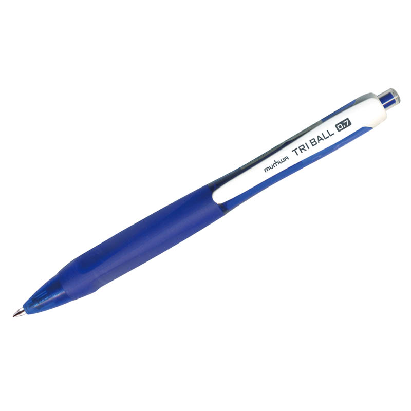 Авторучка MunHwa Triball 02 синяя 1\12