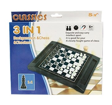 Игра 3 в 1 Шахматы шашки нарды 1550177 поле 125х125