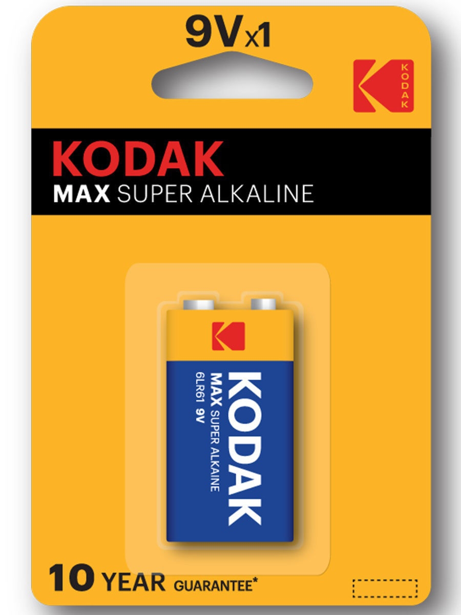 Батарейка 6F22 крона Kodak Max 1/10