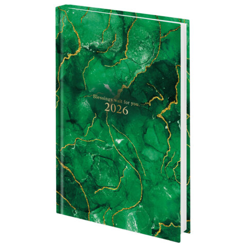 Ежедневник А5 2026г. Staff 7БЦ "Green Marble" 117315