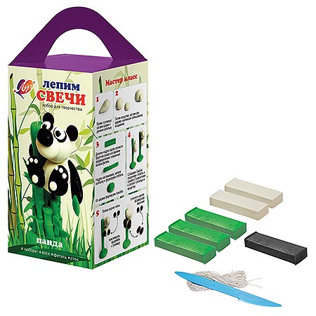 Набор для творч. "Лепим свечи Панда" 31с2053