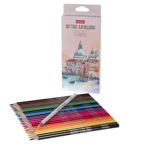 Карандаши 24цв Hatber 3-гран мягкие Alto colore 94522 Colora 063840