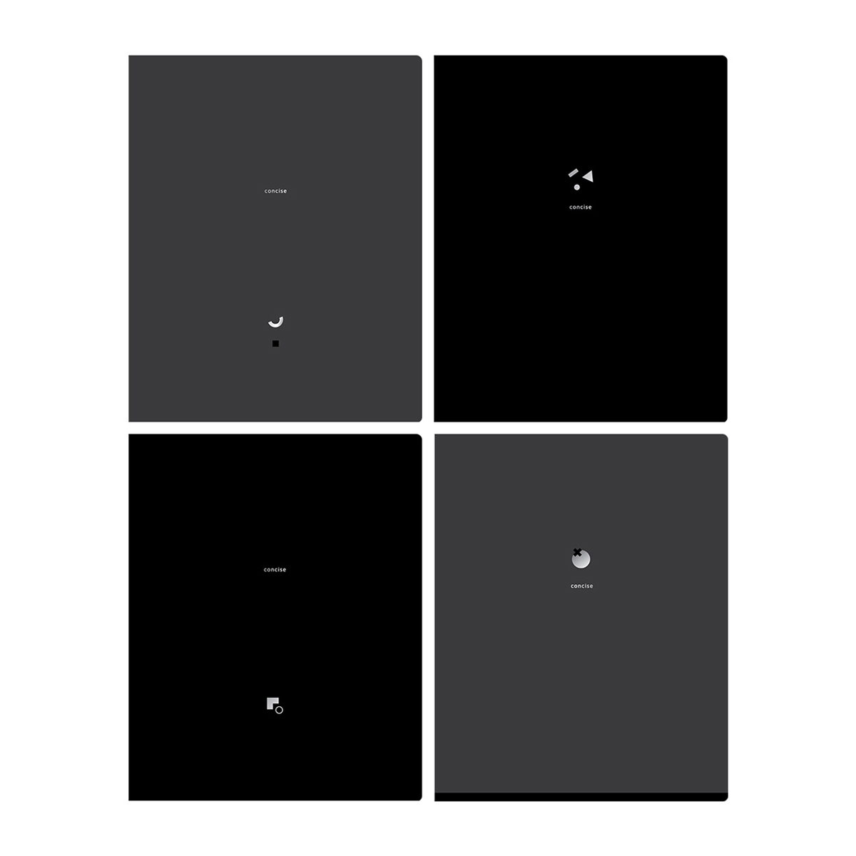 Тетрадь 48л BG тис. фольгой Monocolor Black 12234