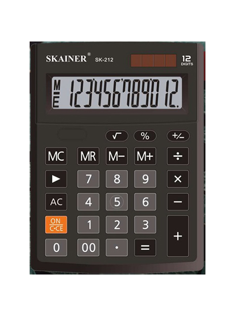 Калькулятор Skainer SK-212 12разр. настольный 103х137мм солн.бат