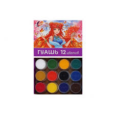 Гуашь 12цв Луч "Аниме" 33с2215 сиреневая
