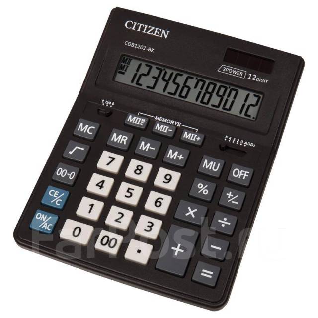 Калькулятор Citizen CDB1201 12разр 155х205