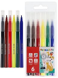 Фломастеры 6цв Proff Зоопарк 2492, акварель мир 2494, котик 4885 1/24