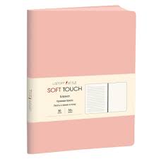 Записная книжка А6+ ЭКСМО кожзам Soft розовый 6803454