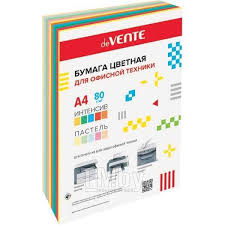 Бумага офисная А4 500л 10цв deVente 2072203 1\5