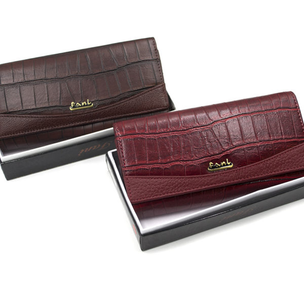 Портмоне кожа Fani WP3-207 3-306 красное, коричн