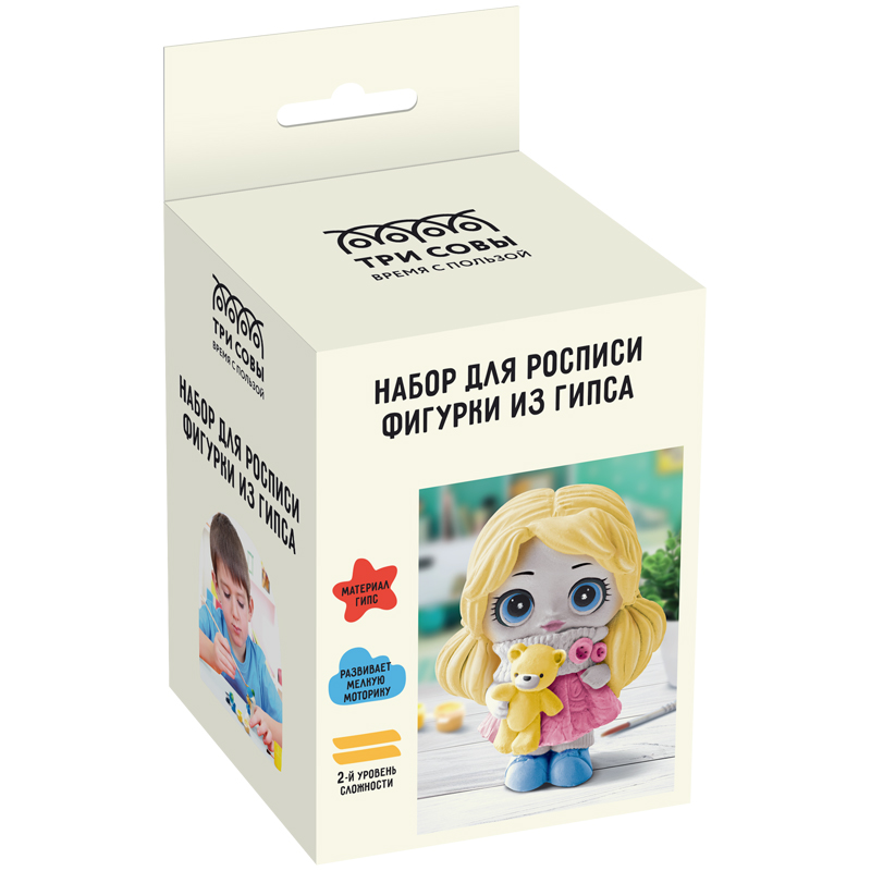 Набор для росписи из гипса Три совы ""Кукла" 47803
