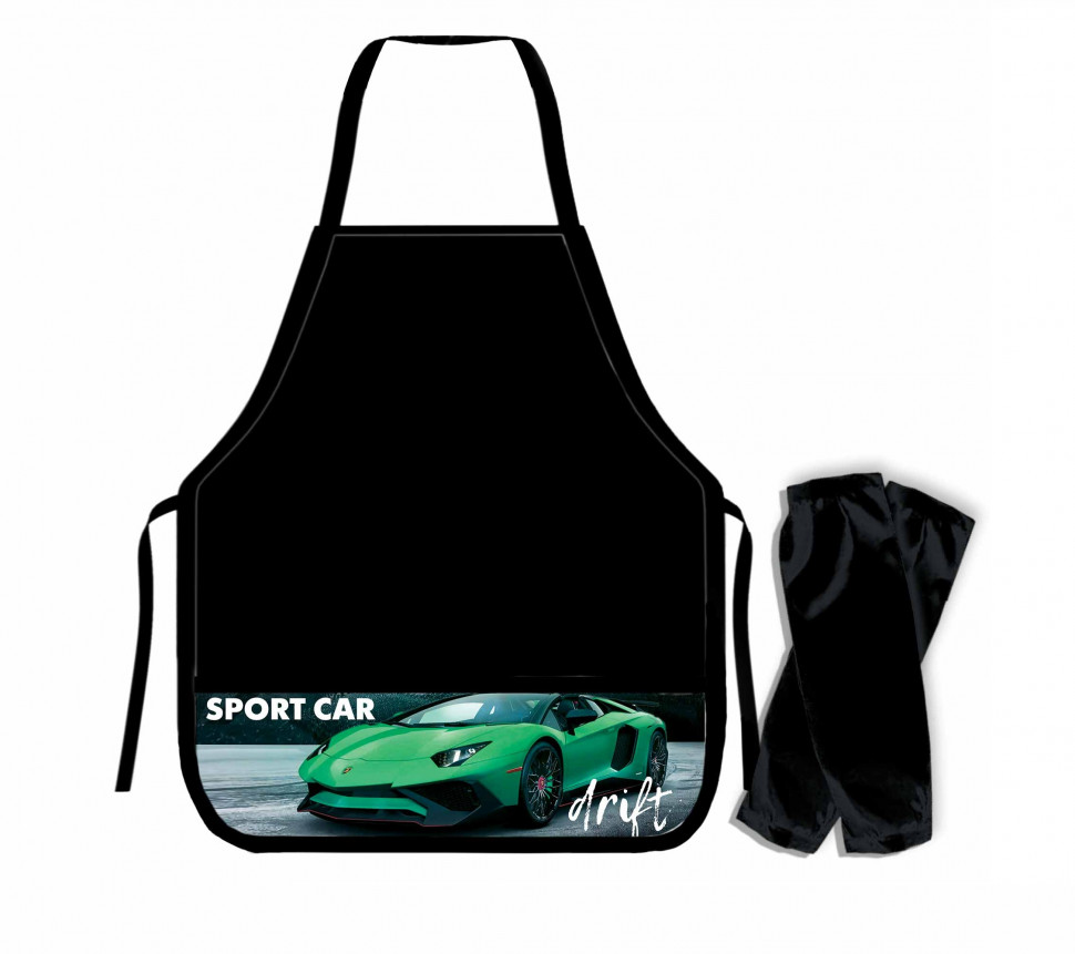 Фартук с нарукавниками НФ-2 мальч. "Green sport car", 1/20