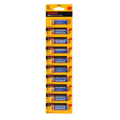 Батарейка пальчик. LR6 Kodak alkaline АА блистер 1/12
