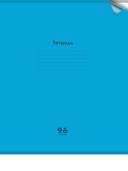 Тетрадь А4 96л Проф пластик обл синяя Неон 1373, классика 1435, пастель 1310 1/30