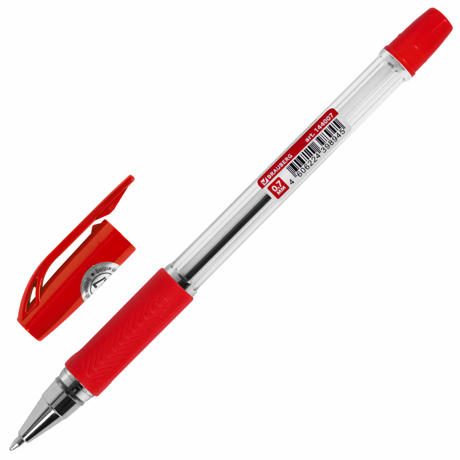 Масляная ручка Brauberg 144007 красная