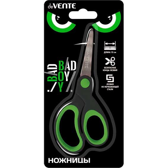 Ножницы детские DeVente 13см резин.встав 8010520 Bad Boy мальч. 1/20