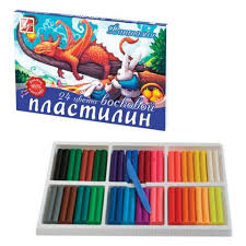 Пластилин 24цв Луч восковой Фантазия 25с1525 классич и флуоресц цв 1/9