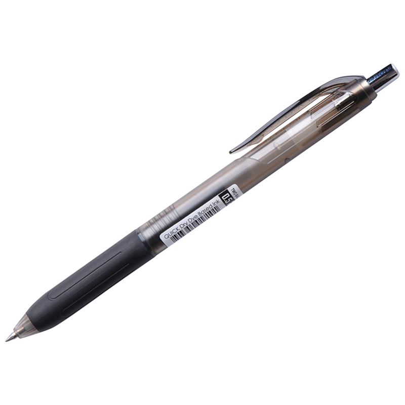 Авторучка масляная Crown Quick Dry QD-018 черная 1\12