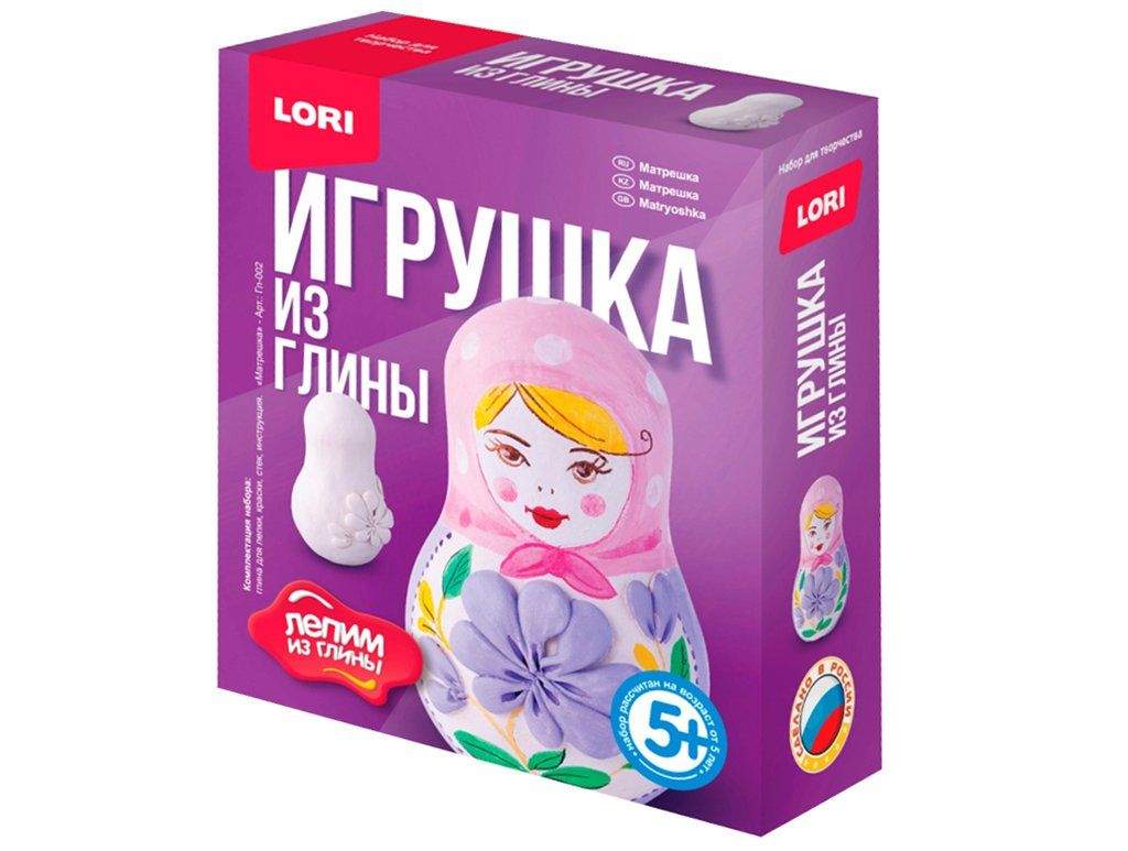Набор для изготовл. игрушек из глины Lori Гл-002 матрешка