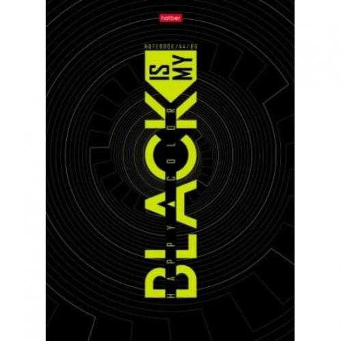 Книга д\зап А4 80л Хатбер 5цв блок скоба "Black 27685 1/20