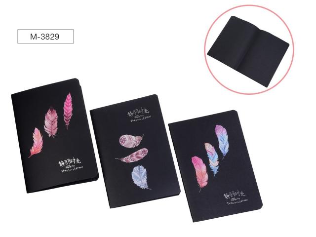 Блокнот для зарисовок Sketchbook 18х26см черная бум. 120г 20л Mazari 3832, 3833, 3847 