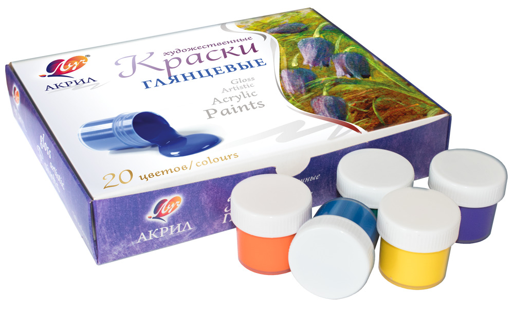Краски акрил. 20цв Луч 31с1995 