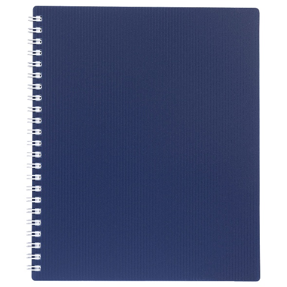 Тетрадь 80л гребень пластик Хатбер А5 Velvet синяя 01609 1\56